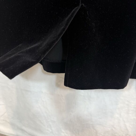 VTG Laura Ashley Dress 80s 90s Black Velvet Beaded Long Sleeve Midi 8 - Picture 13 of 13